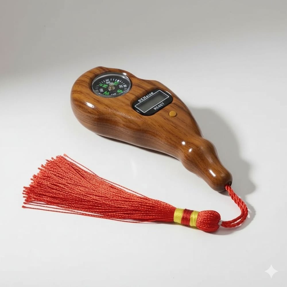 Wooden Finish Digital Counter Tasbeeh — N/A
